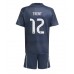 Real Madrid Alexander-Arnold #12 Bortedraktsett Barn 2025-26 Kortermet (+ Korte bukser)